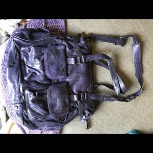 Junior Drake purple leather bag